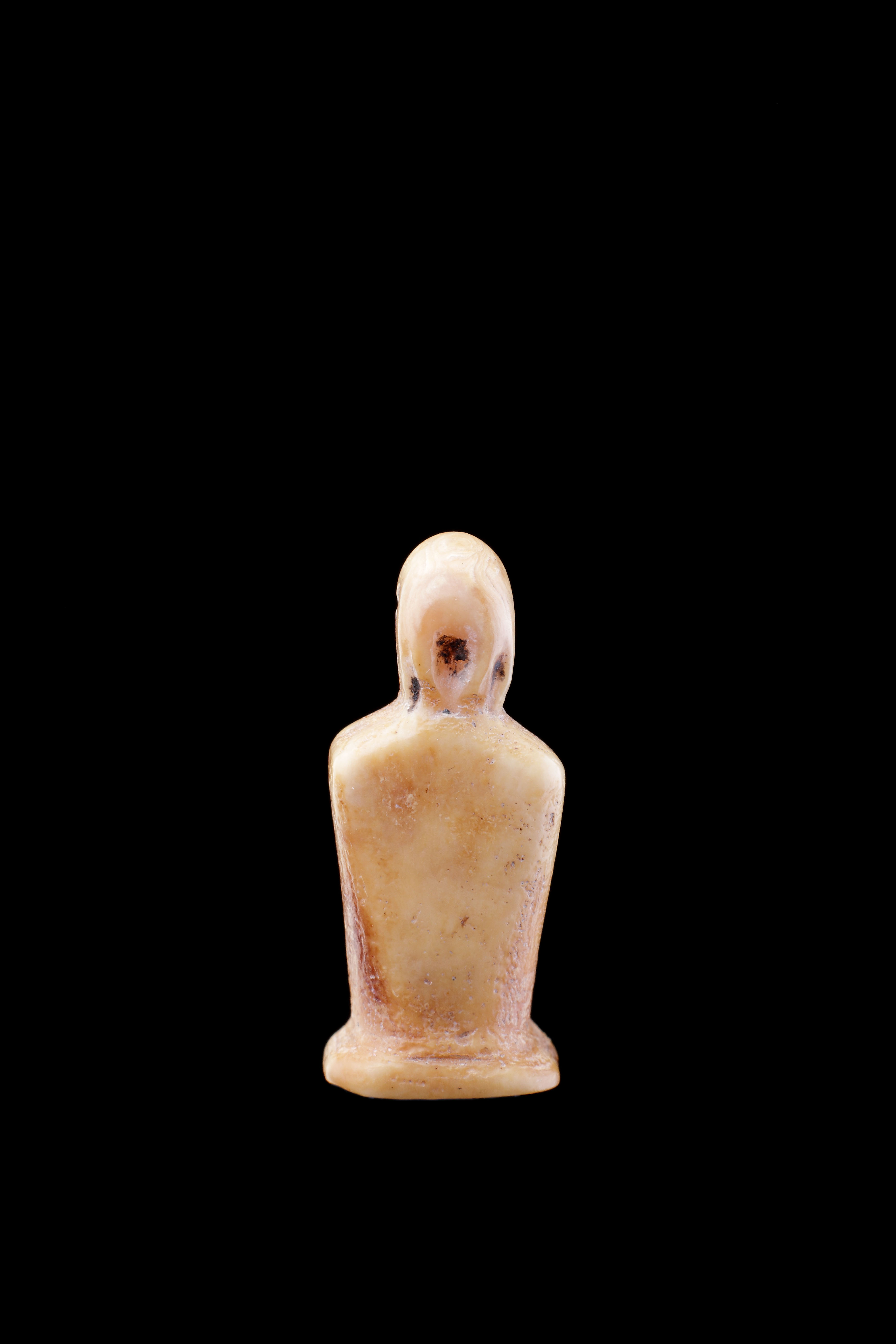 Bering Strait Inuit Eskimo Miniature Walrus Ivory Carving of an Abstract Human Torso